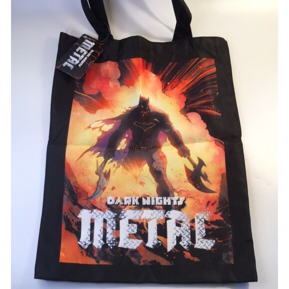 DC Comics Batman Dark Nights Metal Tote Bag Culturefly Exc Worlds Finest - Picture 1 of 3